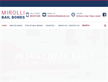 Tablet Screenshot of mirollibailbonds.com